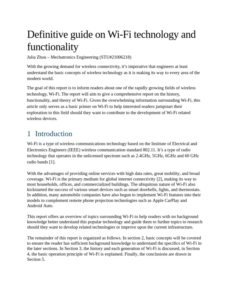 Definitive Guide On WiFi | PDF
