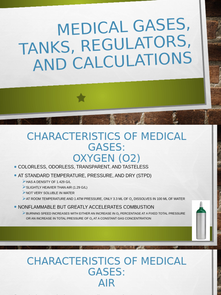 Medical Gases and Tanks | PDF
