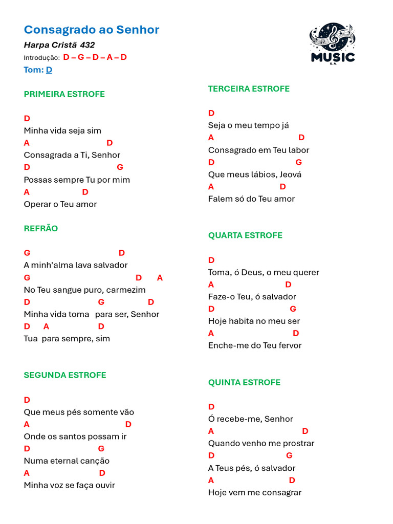 Consagrado Ao Senhor | PDF