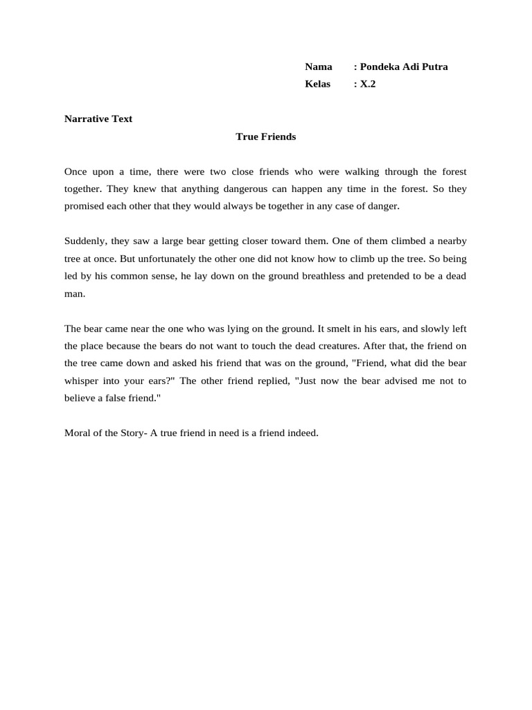 Narrative text pdf