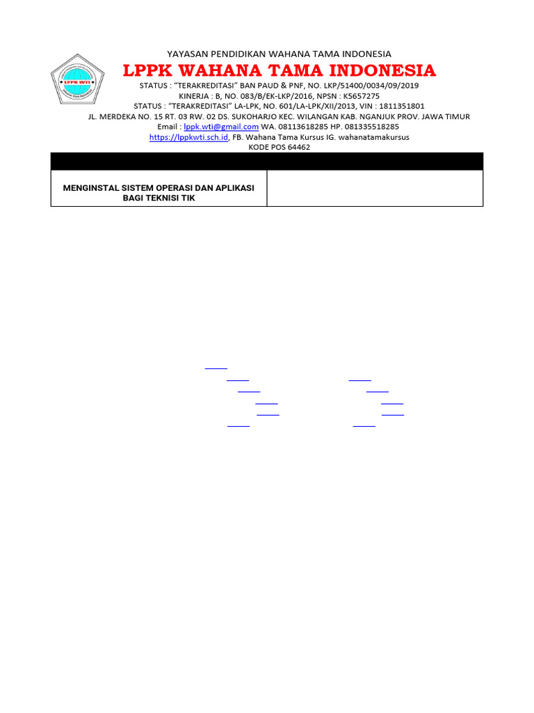 Petunjuk Mengerjakan Soal Pdf