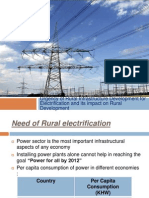 Urgency of Rural Infrastructure Development For Electrification and Its Impact On Rural Development