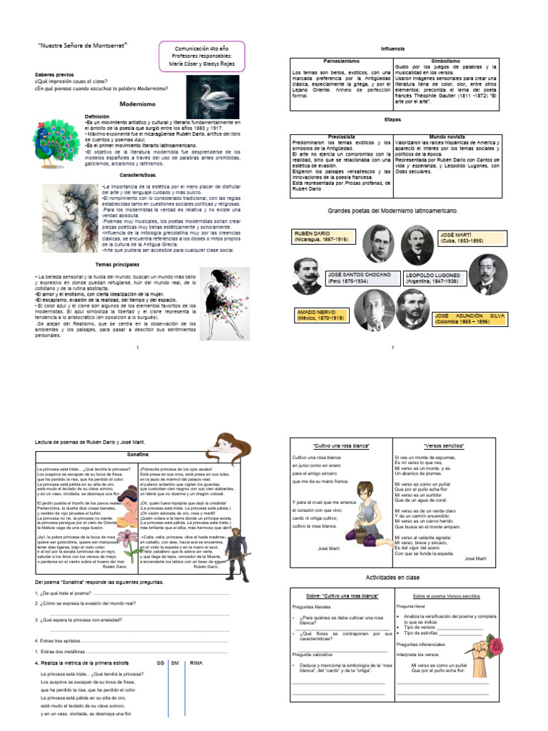 Guia 16 Cuarto Ano PDF | PDF