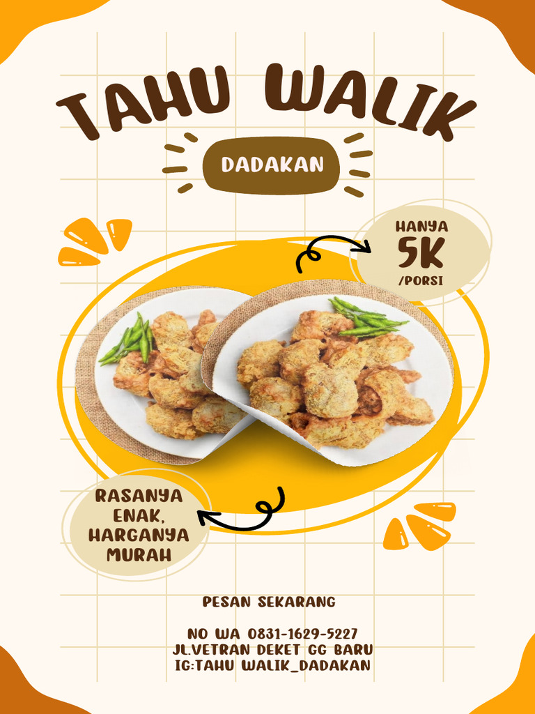 Kuning Cokelat Modern Promo Makanan Cerita Instagram | PDF