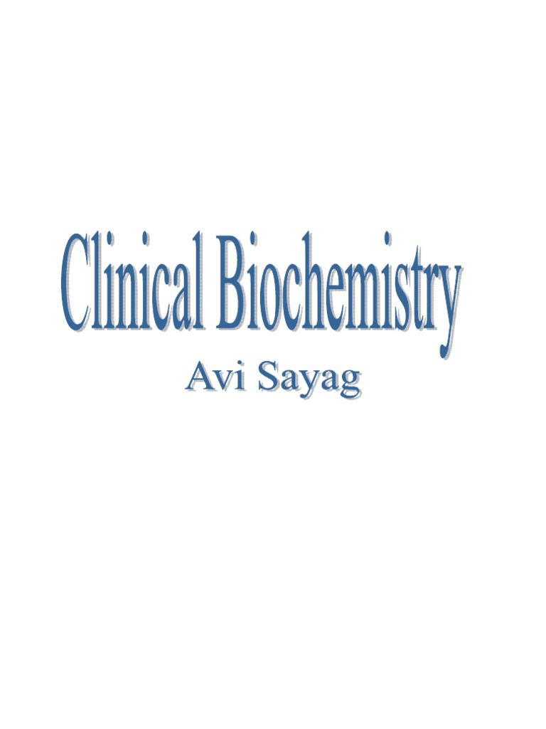 Avi's Notes Clinical Biochemistry PDF Chromatography Phenylalanine