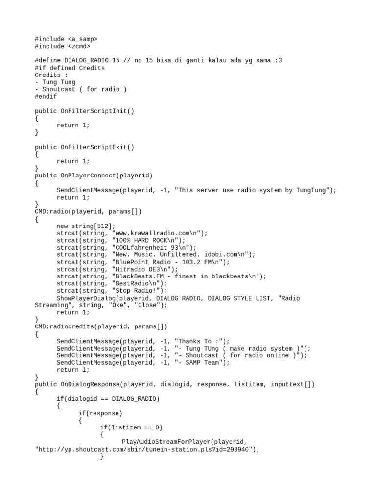 (FS) Simple Radio System v2 by TungTung | PDF