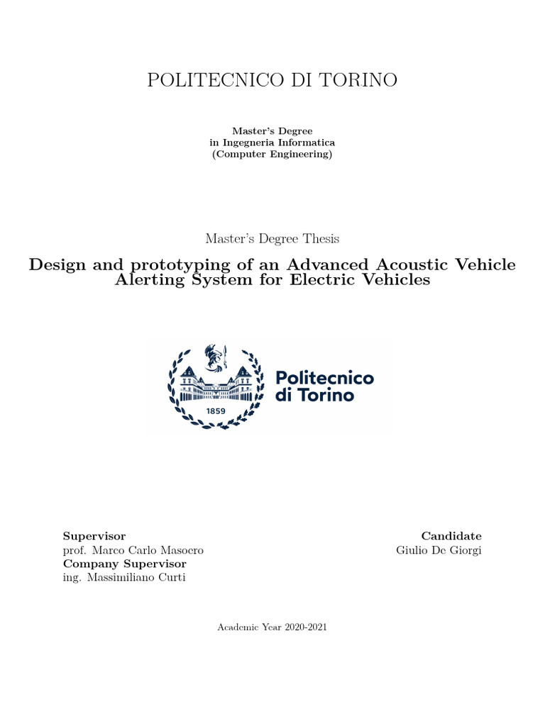 Master S Degree Thesis Pdf