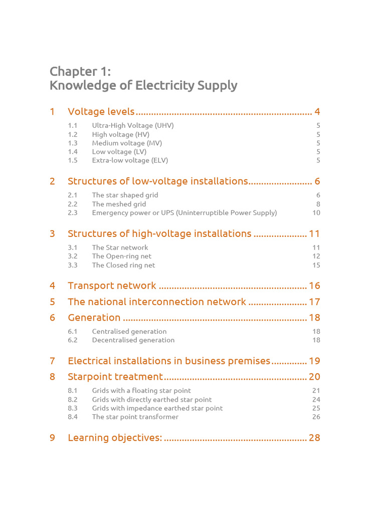 C 1 Knowledge of Electricity Supply | PDF | Electrical Grid | Electric ...