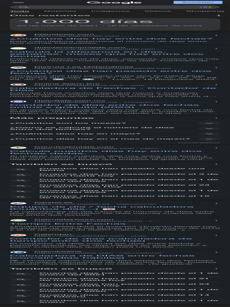 Cuantos Dias Han Pasado Desde El 23 de Marzo de 2021 Buscar Con Google PDF