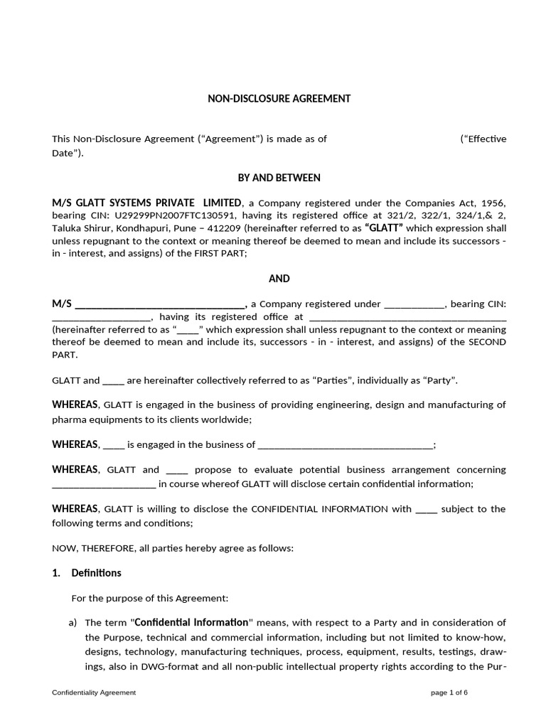 NDA General | PDF