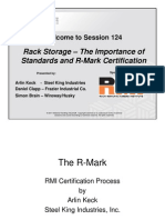 Rack Storage - The Importance of Standards and R-Mark Certification