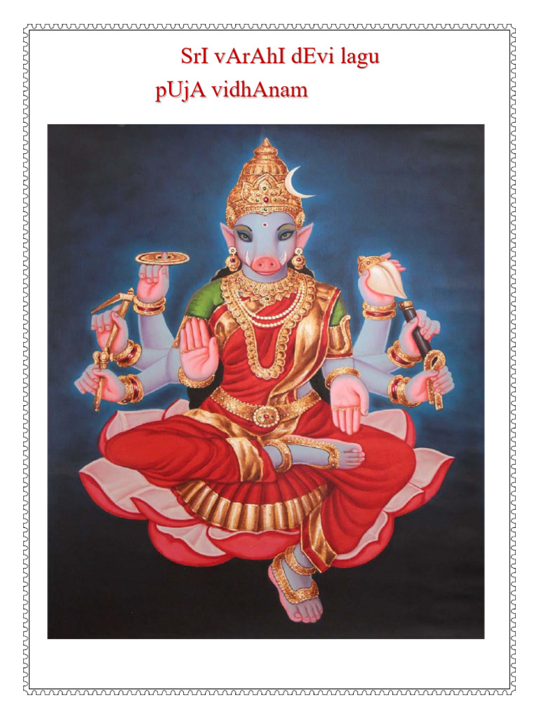 Varahi Devi Pooja Vidhanam Guide | PDF | Mantra | Religion & Spirituality