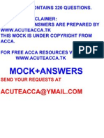 ACCA F1 CBE MOCK 2011-2012 || WWW.ACUTEACCA.TK