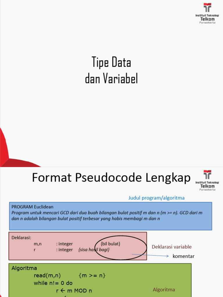 Tipe Data Dan Variabel | PDF