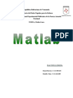 Trabajo de Matlab