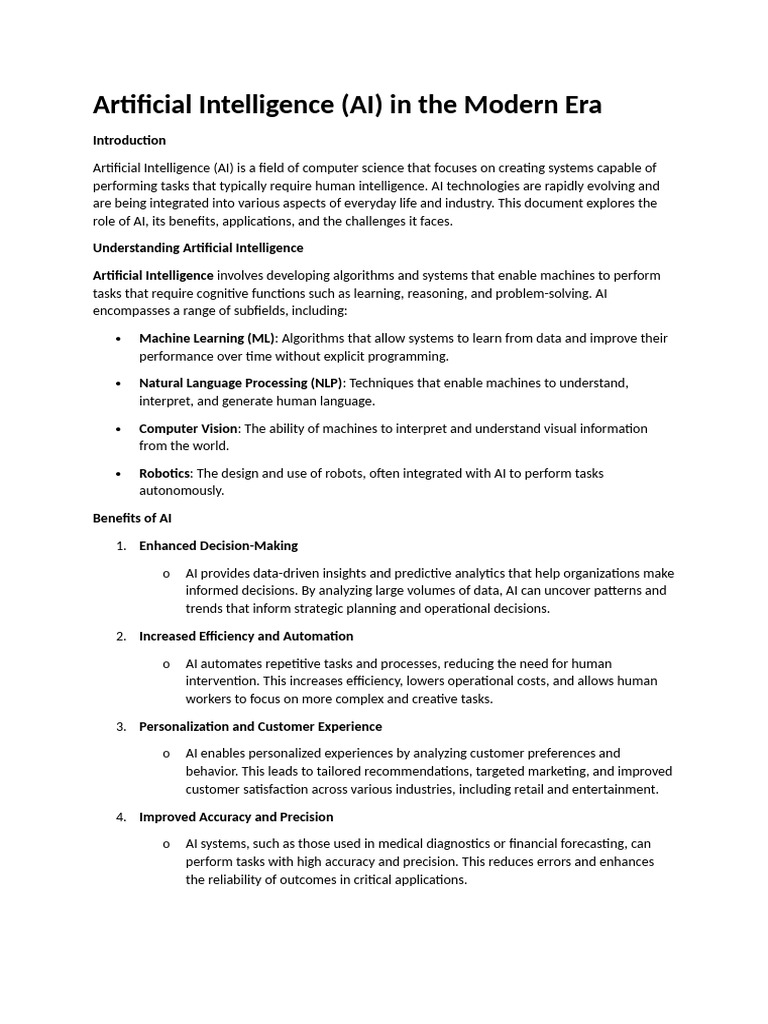 Artificial Intelligence | PDF | Artificial Intelligence | Intelligence ...