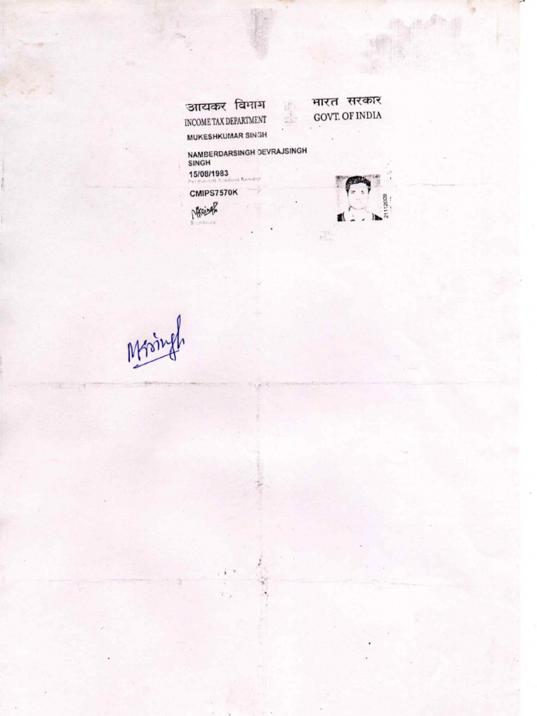 Pan Card | PDF