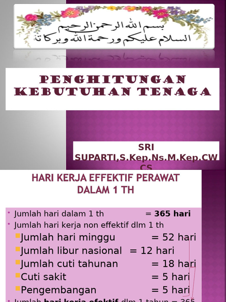 Cara Penghitungan Tenaga Pdf