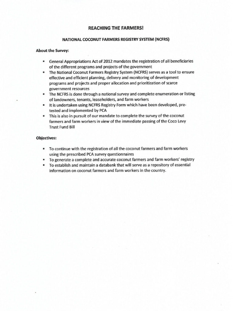 Ncfrs Update | PDF