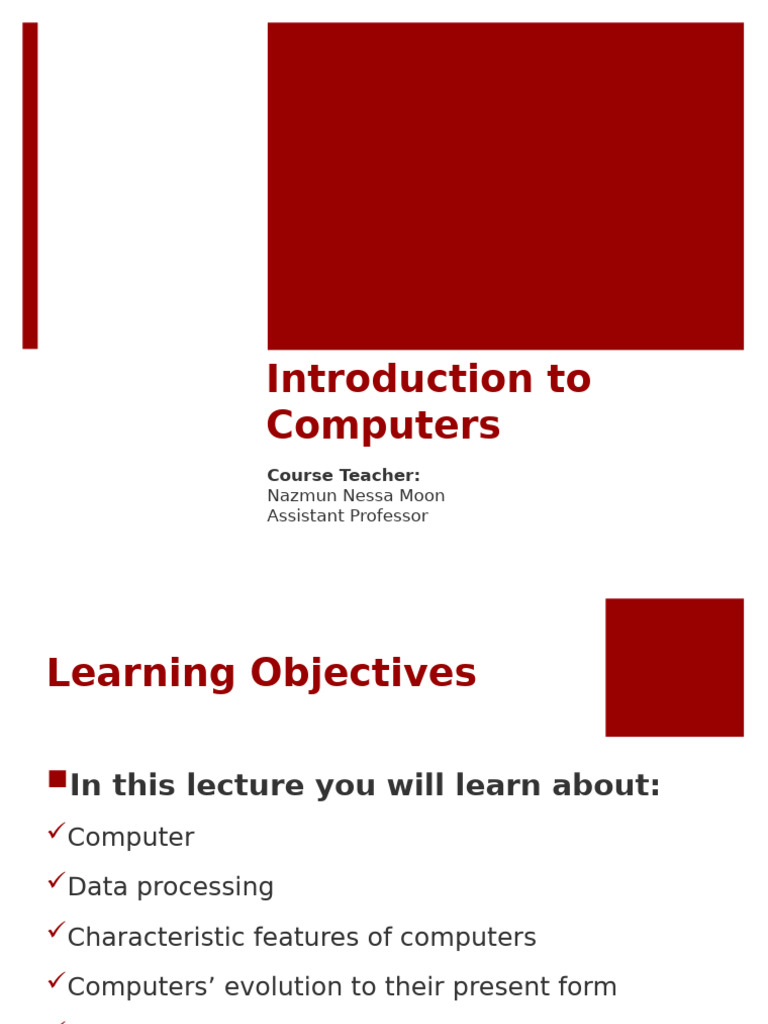 L 1 Introduction | PDF