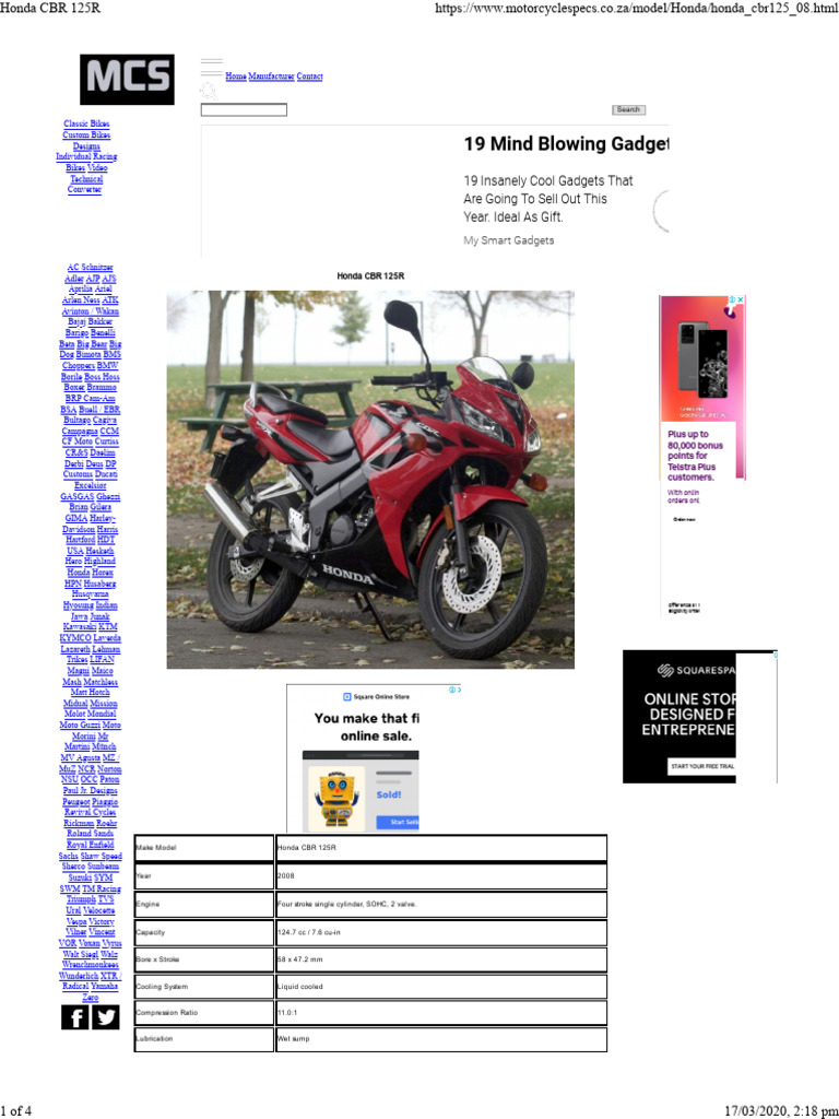 Honda CBR 125R | PDF