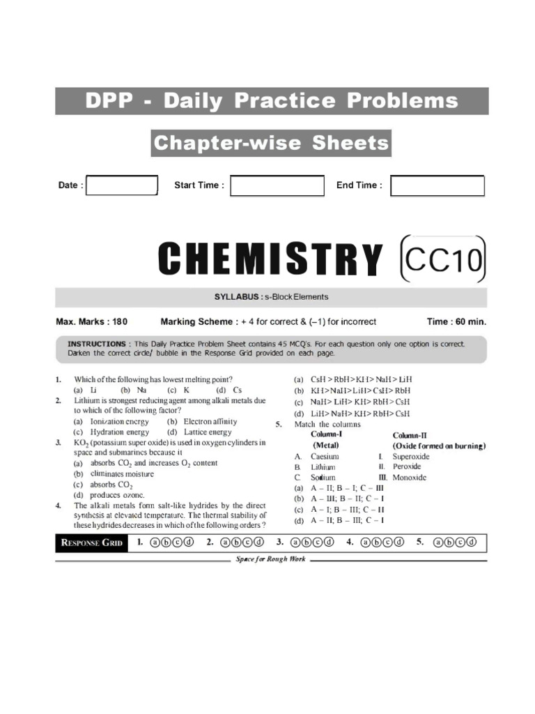 10 S-Biock Elements | PDF