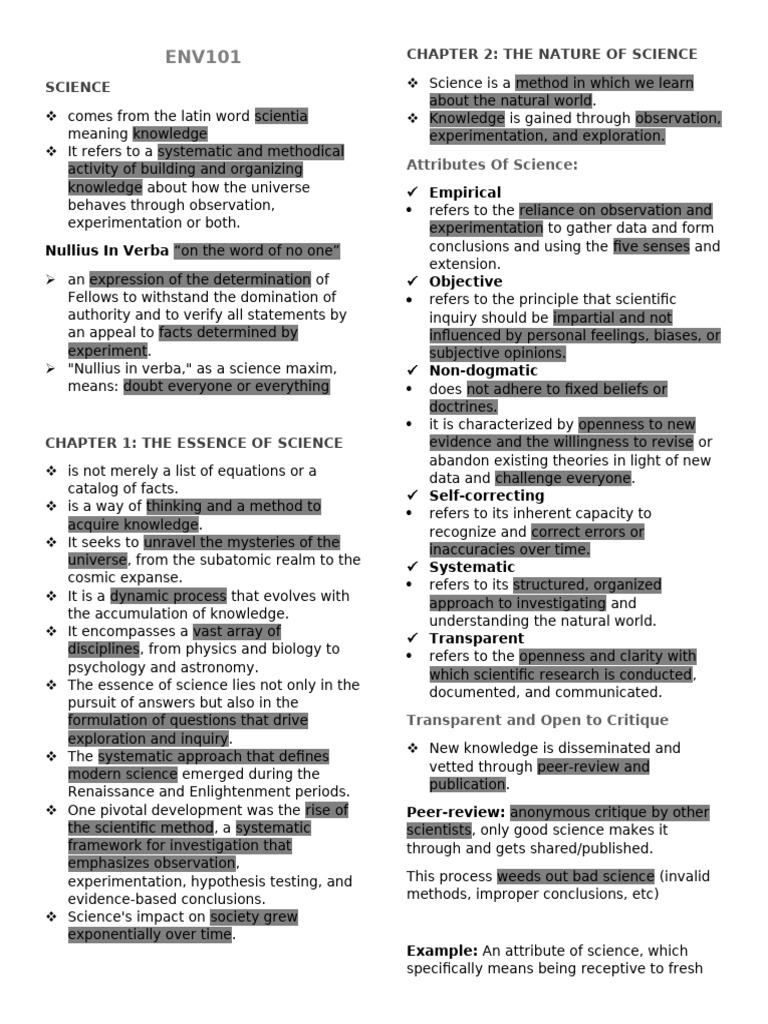 The Essence and Nature of Science | PDF | Science | Philosophy