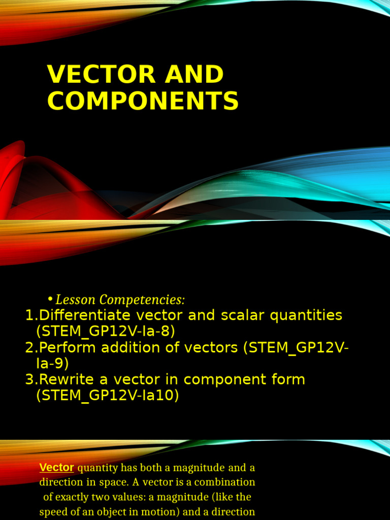 Vector and Components | PDF