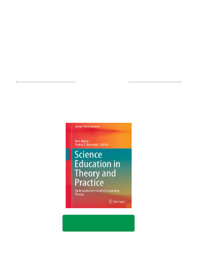 [FREE PDF sample] Science Education in Theory and Practice An