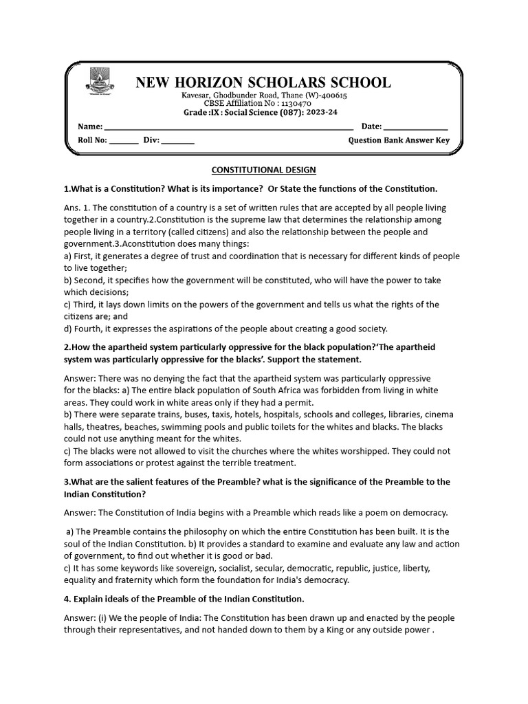 Constitutional Design Compiled | PDF