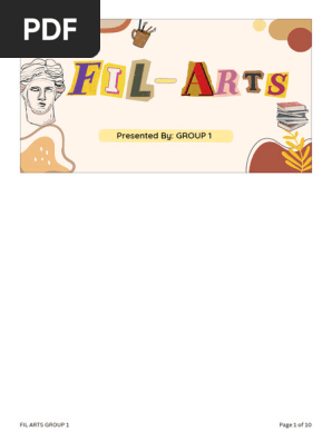 FIL ARTS Presentation by Xavier Heredia