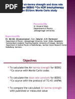 Calculation of Air-Kerma Strength and Dose Rate Constant For New BEBIG 60co HDR Brachytherapy Source An EGSnrc Monte Carlo Study