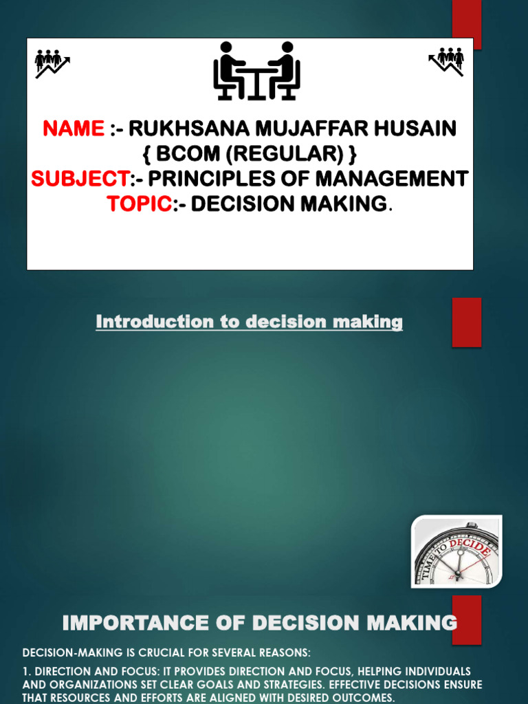 Decision Making | PDF