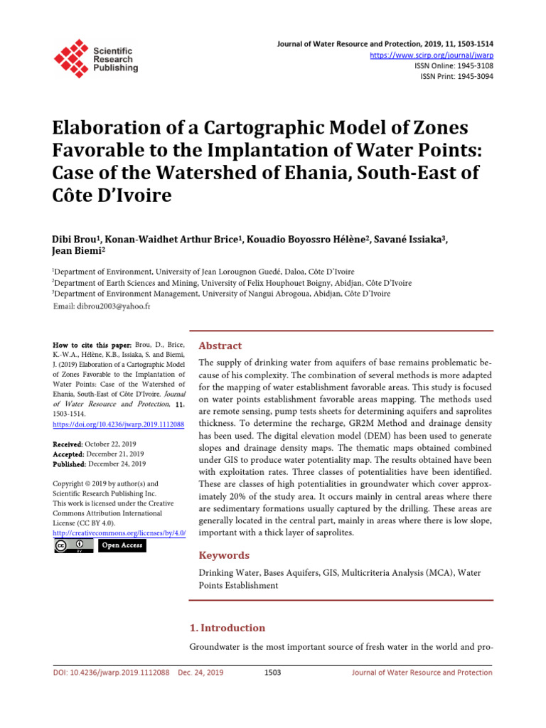 Elaboration of A Cartographic Model of Zones Favor | PDF