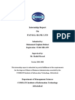 Internship Report On Faysal Bank LTD