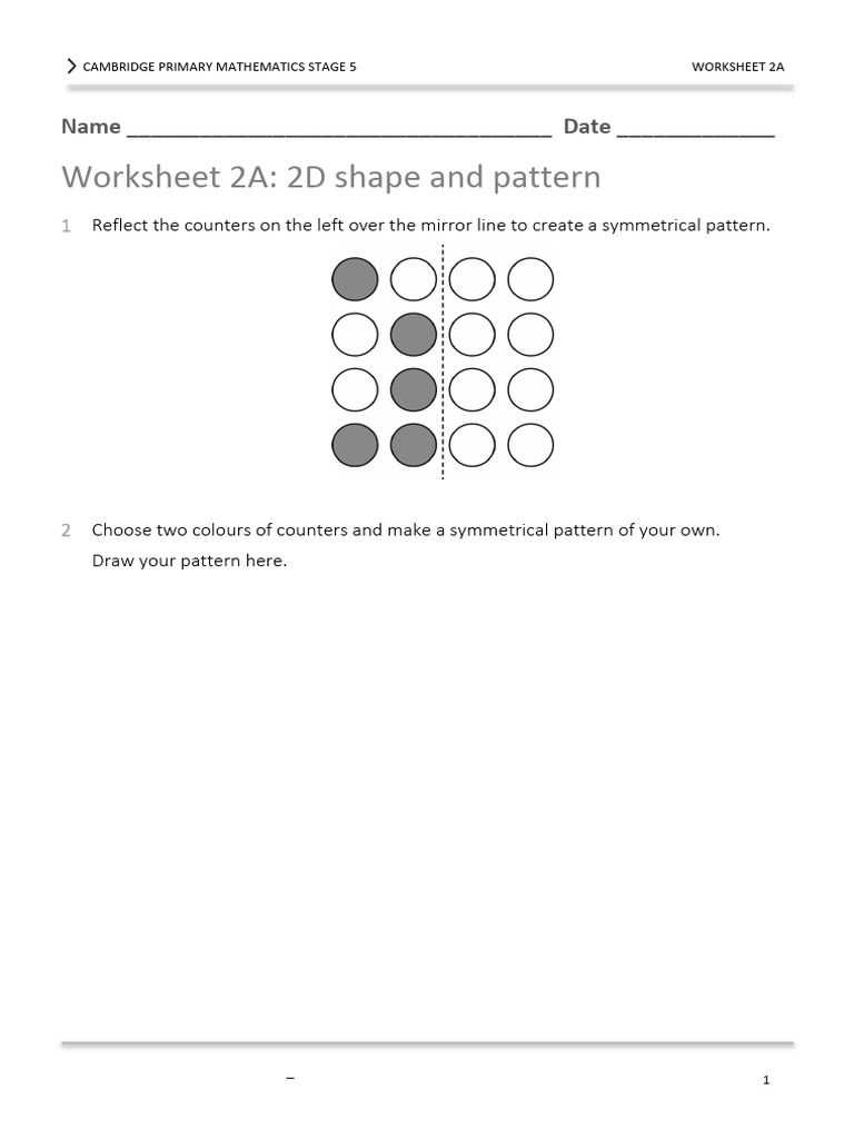 Prim Maths 5 2ed TR Diff Ws 2a | PDF