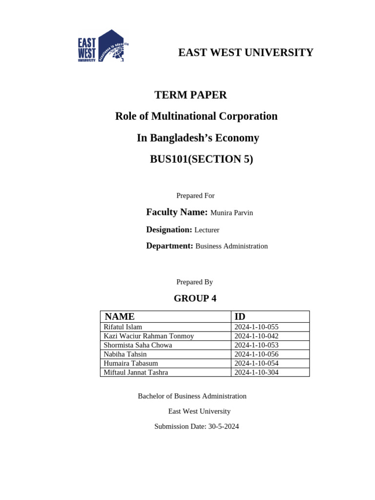 East West University | PDF