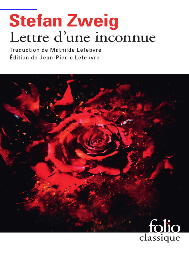 Lettre D Une Inconnue Pdf | La Lettre D’Une Inconnue – QXBYRY