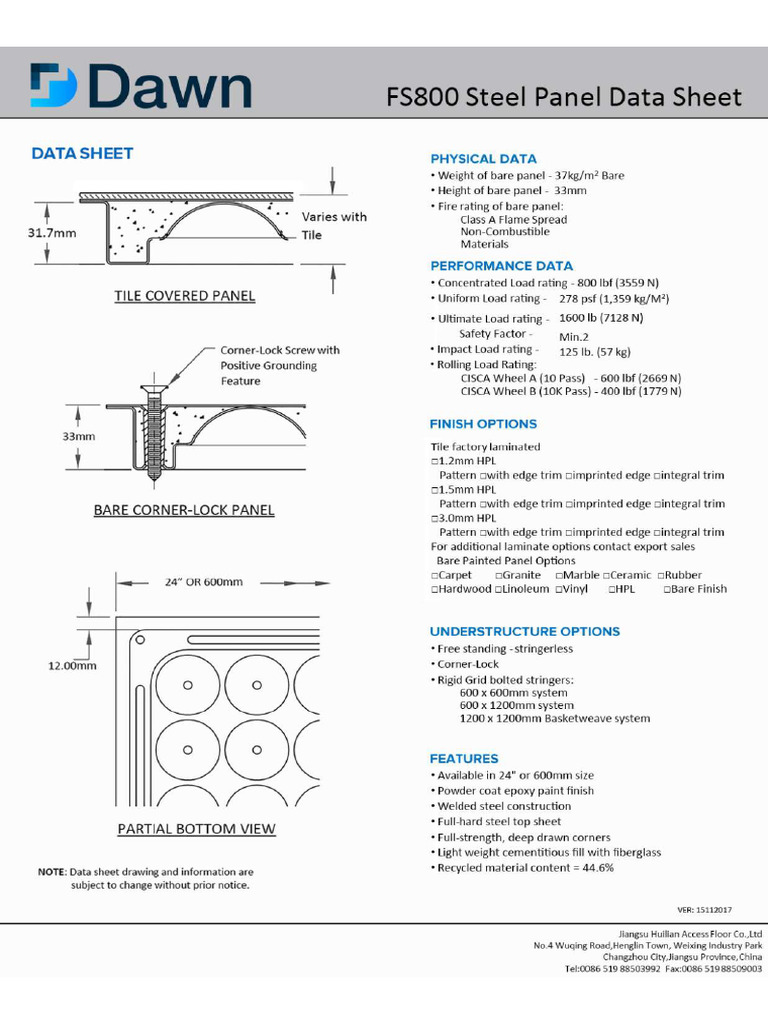 Fs800 Data Sheet | PDF