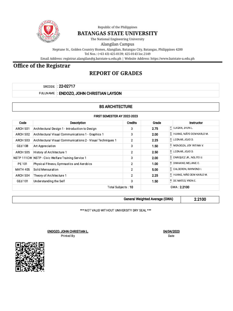 Student Portal Dashboard Pdf