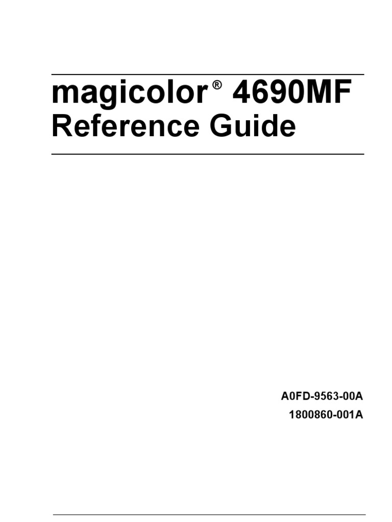 Magi Color 4690 Reference Guide | File Transfer Protocol | Operating System