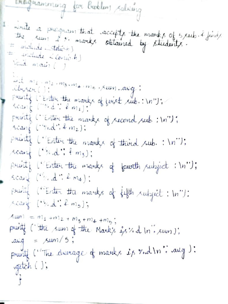 Pps 10 C Programs File | PDF