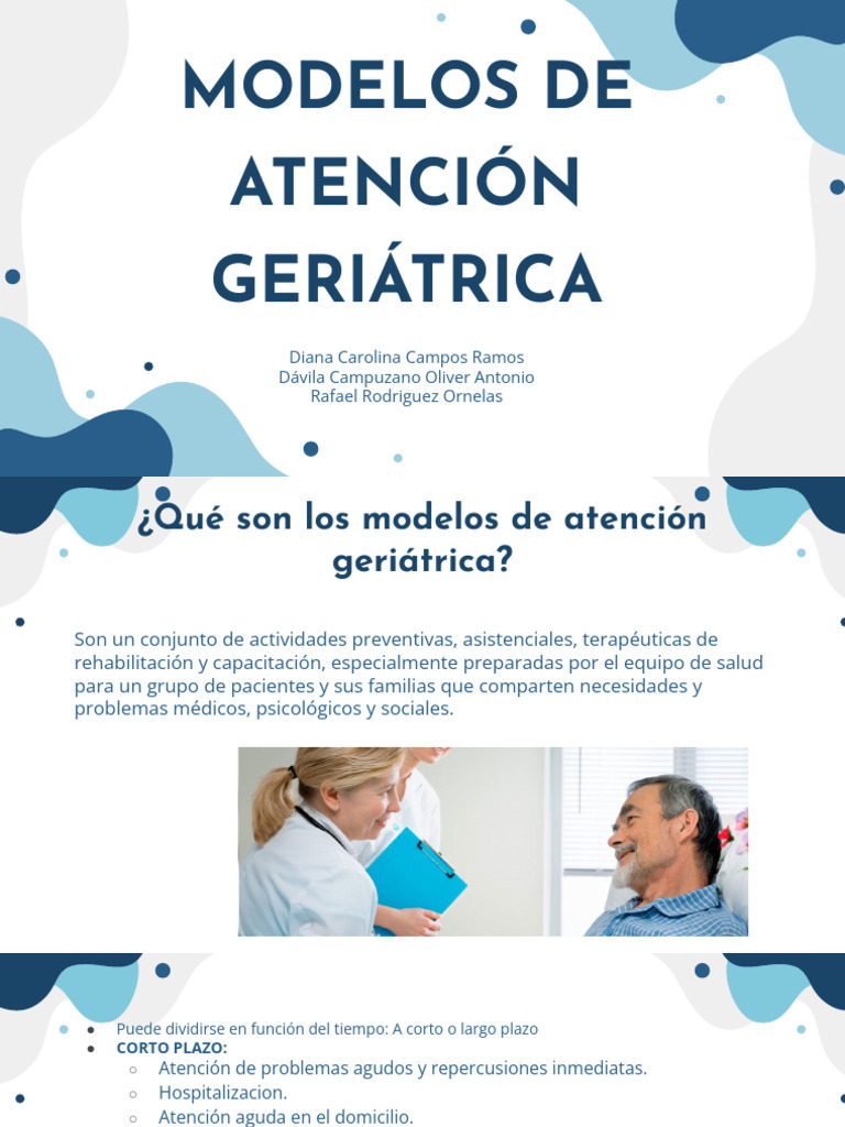 Modelos de Atención Geriátrica | PDF