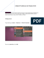 How To Configure Static IP Addresses in Ubuntu 10