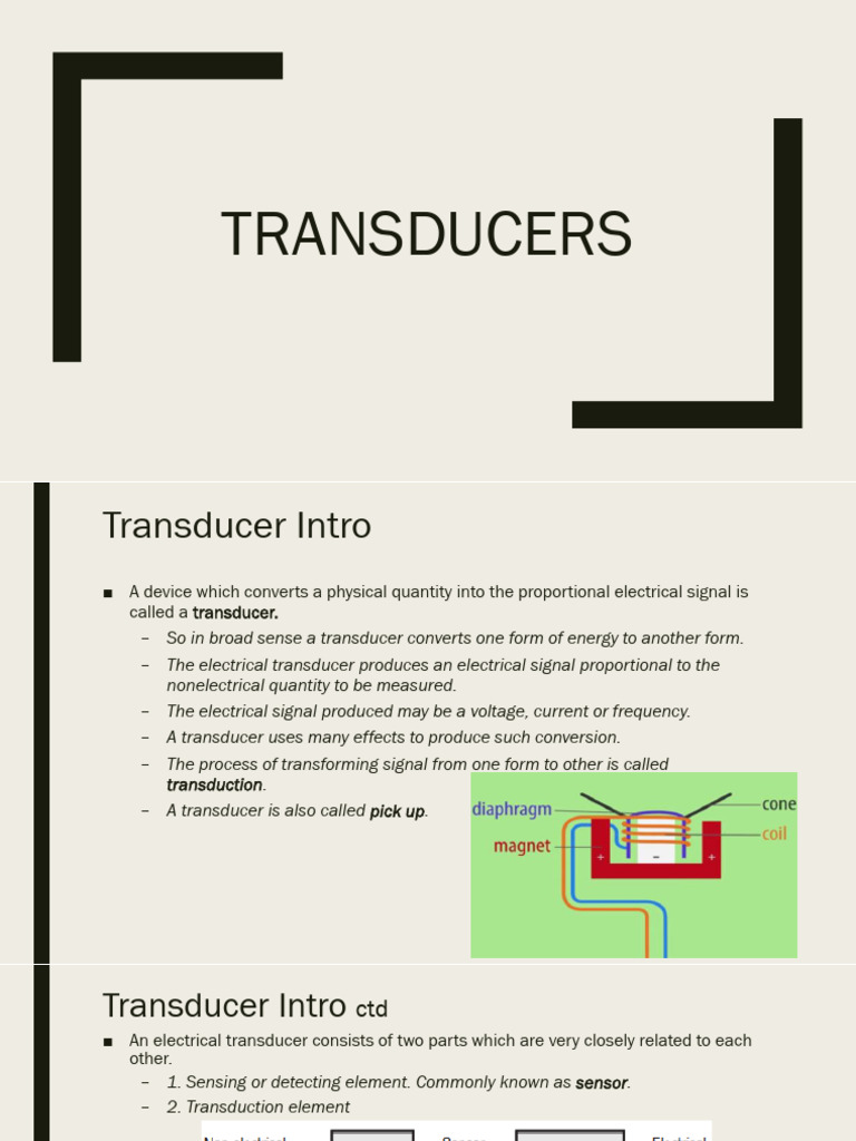 Chapter 5 - Transducers | PDF