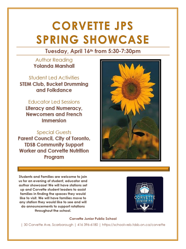 Corvette JPS Spring Showcase Event | PDF