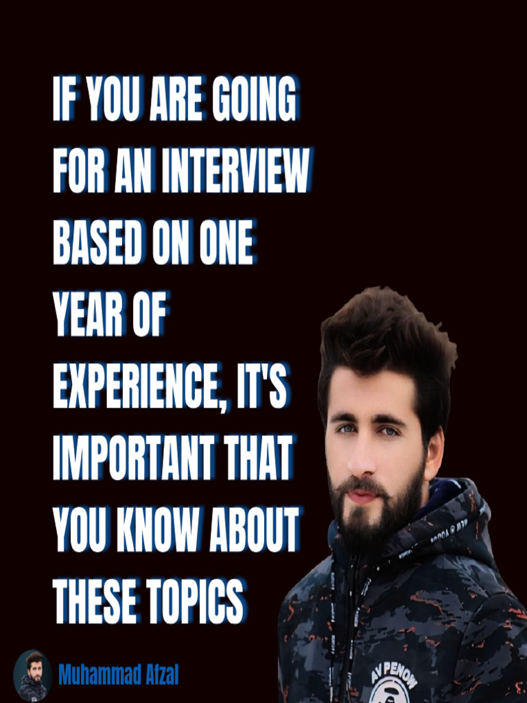 The Must-Know Topics To Help You Ace Your Next Interview | PDF