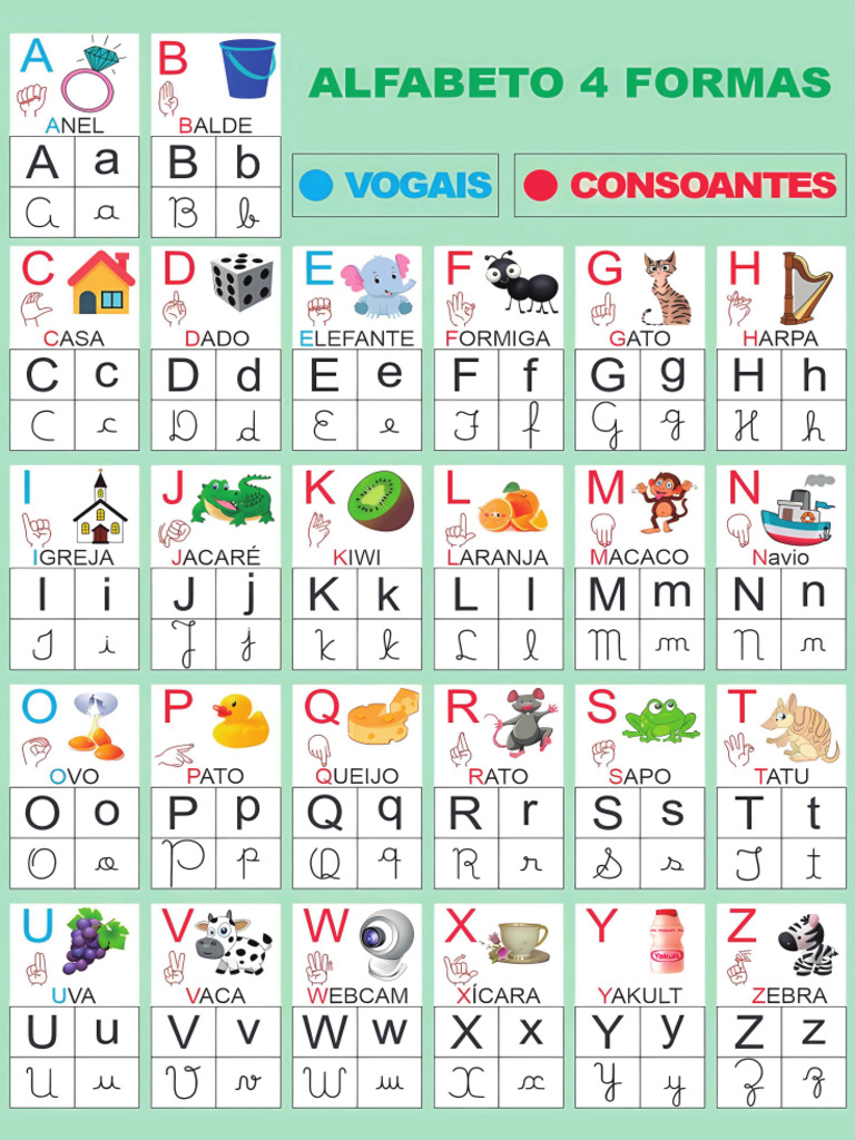 Alfabeto 4 Formas | PDF