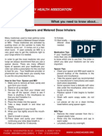 Spacers and Metered Dose Inhalers