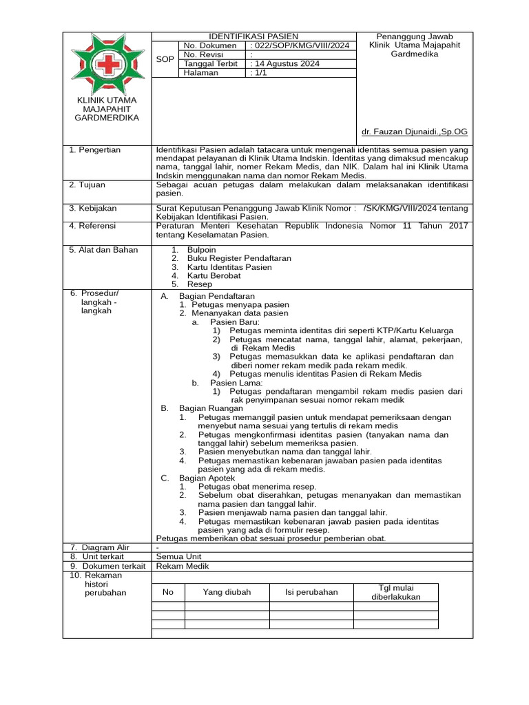 Spo Identifikasi PX New | PDF